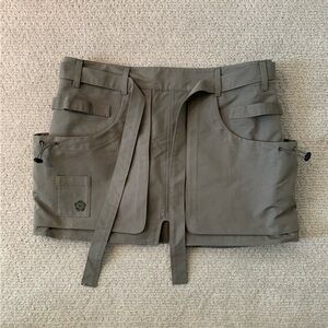 Sundae School military style wrap skirt